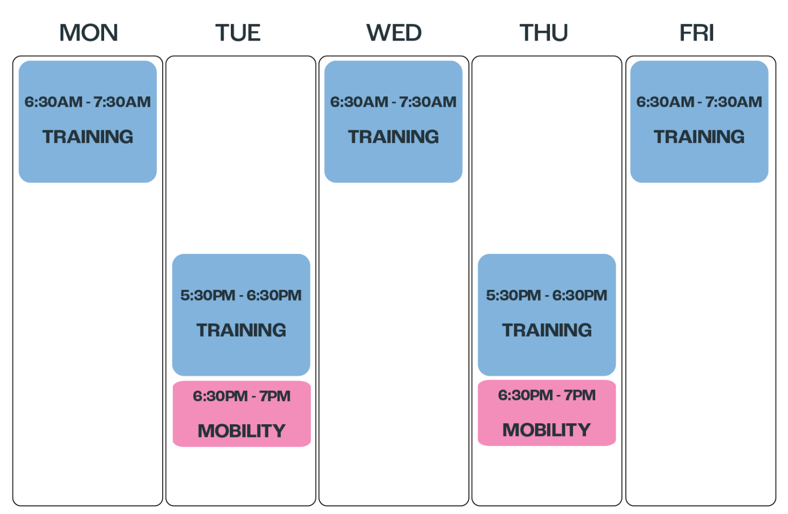Updated Timetable 250925